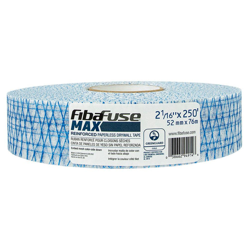 FIBAFUSE MAX PAPERLESS DRYWALL TAPE 76M X 52M (REINFORCED)